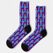 The Purple Pixie – Funk Legend Pattern Crew Socks ソックス (左)