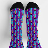 The Purple Pixie – Funk Legend Pattern Crew Socks ソックス (上部)
