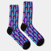 The Purple Pixie – Funk Legend Pattern Crew Socks ソックス (右)
