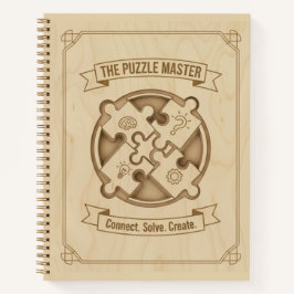 The Puzzle Master Connect Solve Create Wood  ノートブック