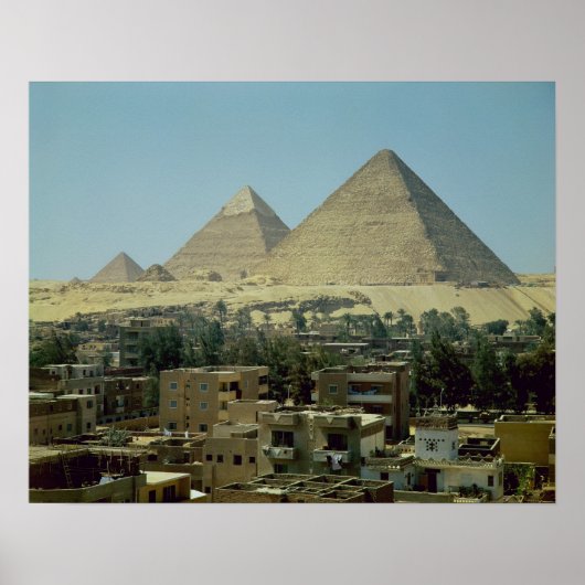 The Pyramids of Giza, c.2589-30 BC, Old Kingdom ポスター (正面)