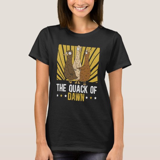 The Quack Of Dawn Duckling Bird Waterfowl Duck Tシャツ (正面)
