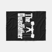 The Quadfather Gym Motivational Humor Tee Shirt  フリースブランケット (正面(横))