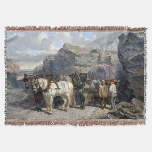 The Quarry John Frederick Herring, Sr 1858 スローブランケット (正面)