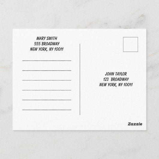 The Quarters Design 01 ポストカード (裏面)