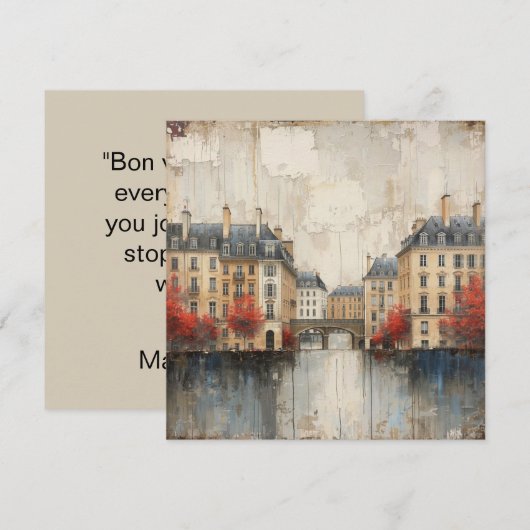 The Quarters Design 01  - Flat Card (正面/裏面)