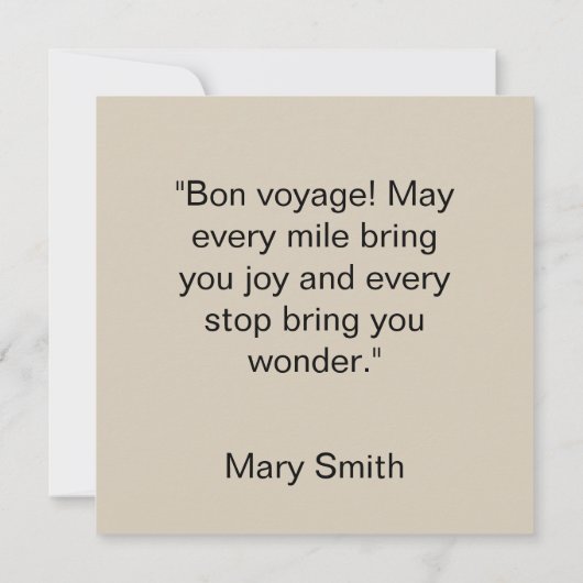 The Quarters Design 01  - Flat Card (裏面)