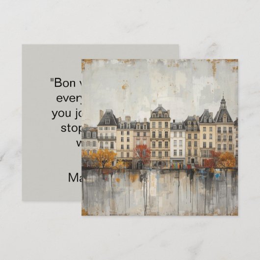 The Quarters Design 03 - Flat Card (正面/裏面)