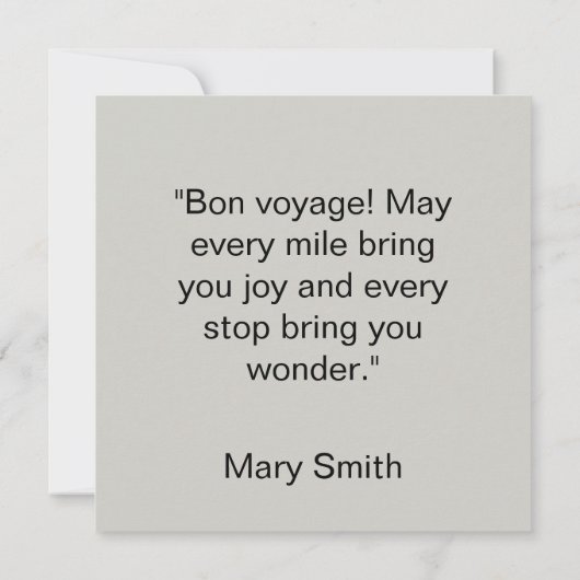 The Quarters Design 03 - Flat Card (裏面)