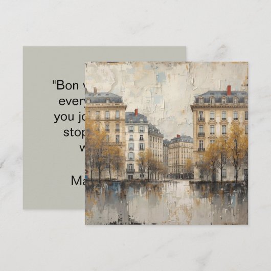 The Quarters Design 03 - Flat Card (正面/裏面)