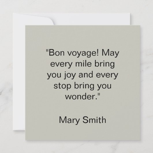 The Quarters Design 03 - Flat Card (裏面)