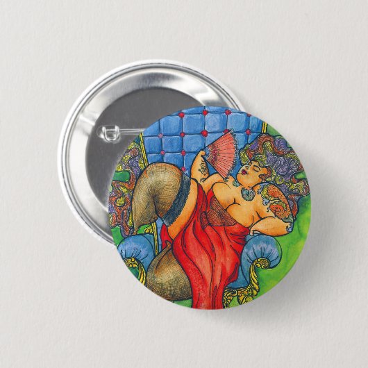 The Queen 缶バッジ (正面&裏面)