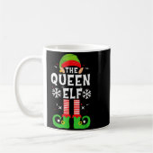 The Queen Elf Christmas Family Matching Pajamas Qu コーヒーマグカップ (左)
