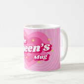 The Queen's Mug Pink Classic  コーヒーマグカップ (正面右)
