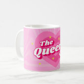 The Queen's Mug Pink Classic  コーヒーマグカップ (正面左)