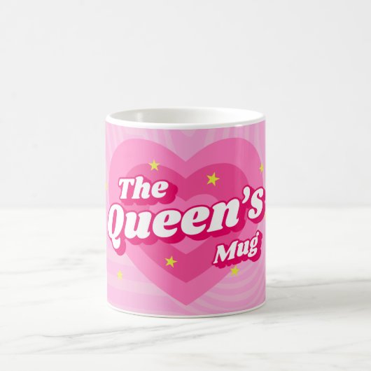 The Queen's Mug Pink Classic  コーヒーマグカップ (中央)