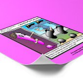 The Question Police Cartoon Framed おもしろい Poster ポスター (角)