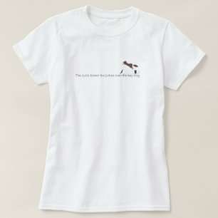 The quick brown fox jumps over the lazy dog tシャツ