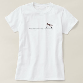 The quick brown fox jumps over the lazy dog tシャツ