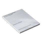 The "Quick Notes" Appointment & Questions ノートパッド (アングル)