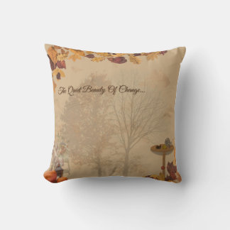 The Quiet Beauty Of Change- Autumn Cozy Pillow  クッション
