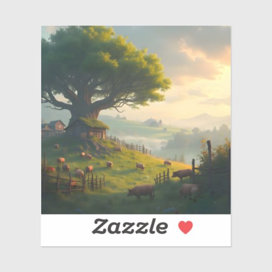 The Quiet Farm - Square Vinyl シール (シート)