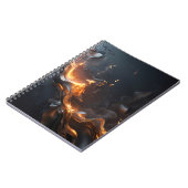 The Quiet Flame – Smoldering Gold & Black  ノートブック (左側)