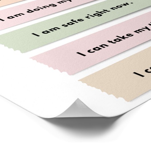 The Quiet Grove Calming Corner Affirmations ポスター (角)