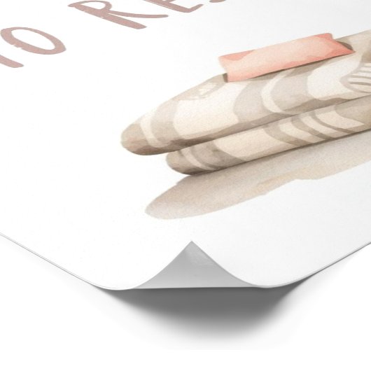 The Quiet Grove “It’s Okay to Rest” Affirmation ポスター (角)