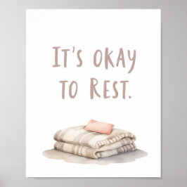 The Quiet Grove “It’s Okay to Rest” Affirmation ポスター