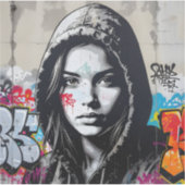 The Quiet Observer - Square Vinyl シール (正面)