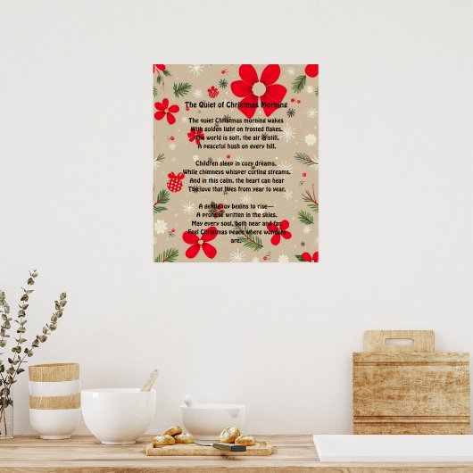 The Quiet of Christmas Morning ポスター (キッチン)
