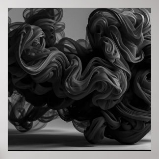 The Quintessential Cloud of Black Smoke on a Wall ポスター
