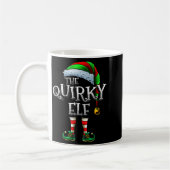 The Quirky Elf Shirt Matching Family Quirky Christ コーヒーマグカップ (左)