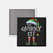 The Quirky Elf Shirt Matching Family Quirky Christ マグネット (正面/裏面)