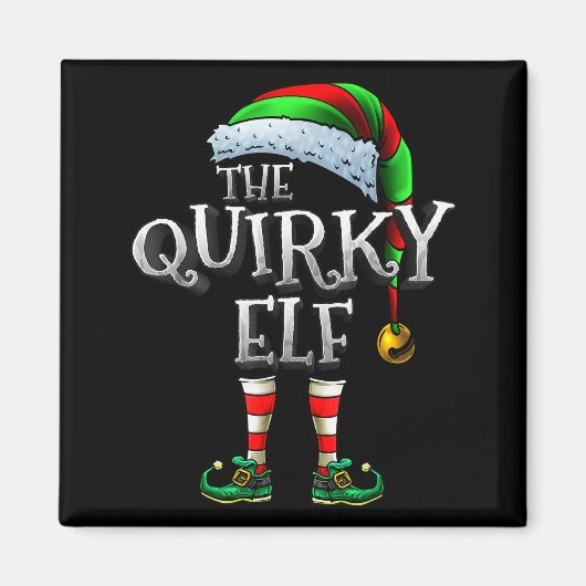 The Quirky Elf Shirt Matching Family Quirky Christ マグネット (正面)