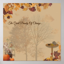 The Quite Beauty Of Change_ Cozy Autumn Art Print ポスター