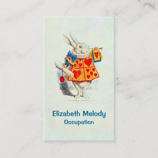 The Rabbit in Alice in Wonderland – 名刺 (正面)