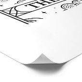 The Rabbit | Mystical Moon Tarot Card Illustration ポスター (角)