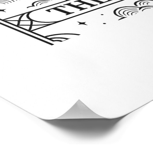 The Rabbit | Mystical Moon Tarot Card Illustration ポスター (角)