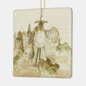 The Rabbits Christmas Party by Beatrix Potter セラミックオーナメント (左)