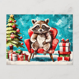 The Raccoon’s Christmas Chair シーズンポストカード