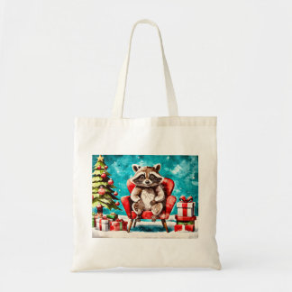 The Raccoon’s Christmas Chair トートバッグ