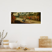 The Race of Atalanta and Hippomenes (パネル上の油) ポスター (キッチン)