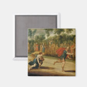 The Race of Atalanta and Hippomenes (パネル上の油) マグネット (正面/裏面)