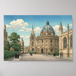 The Radcliffe Camera in Oxford University   ポスター