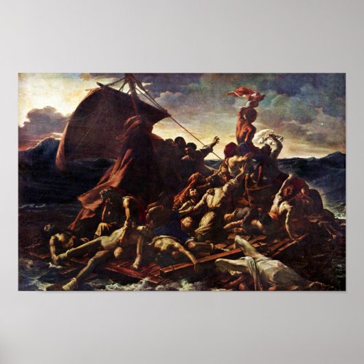 The Raft Of The Medusa, By Géricault Jean Louis Th ポスター (正面)