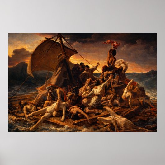 The Raft of the Medusa by Théodore Géricault ポスター (正面)