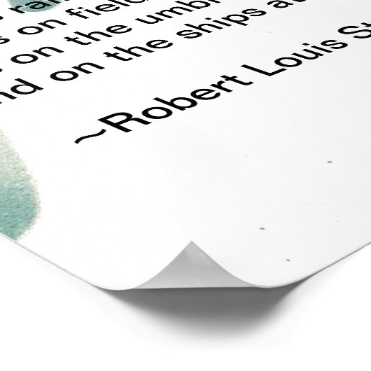 The Rainが降っている ポスター (角)