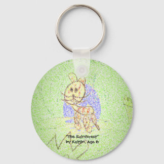 The Rain forest （雨林）」カイトリン、6歳 キーホルダー